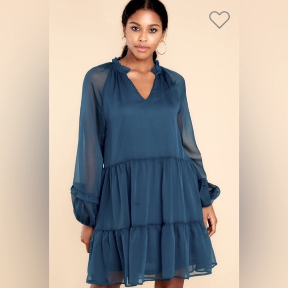 Red Dress Boutique Tunic Dress Teal Blue by Aura Sz S New NWT NIP - Picture 4 of 11